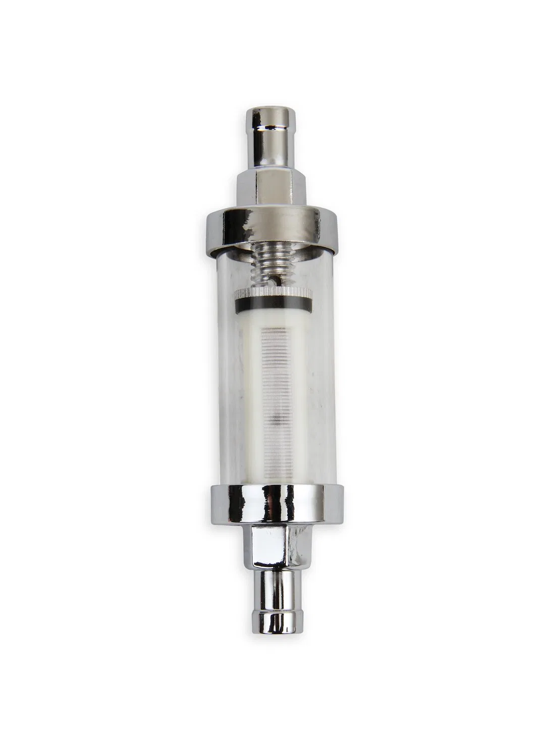 9748 – MR GASKET Fuel Filter, Canister Style In-Line 3/8 Inch Inlet/ Outlet 1.07 Inch Diameter x 4.2 Inch Length 10 M...